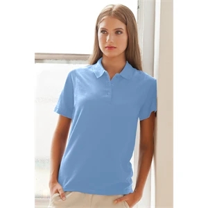 Women's Soft-Blend Double-Tuck Pique Polo