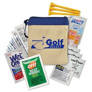 Natural With Blue Trim