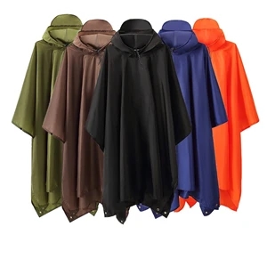 Waterproof Rain Poncho For Camping Hiking