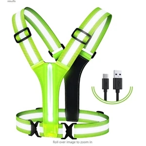 LED Reflective Vest Running Gear