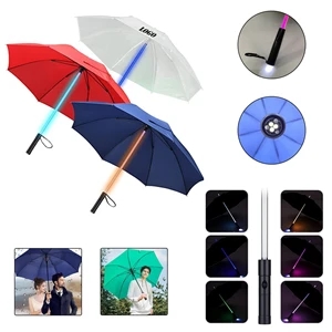 Custom Logo Flashlight  Illuminator LED Umbrella