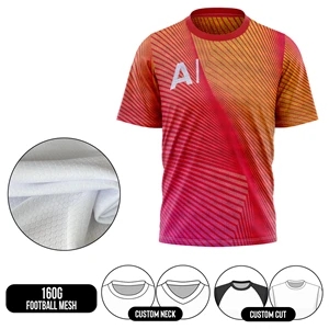 Unisex and Kids' Full Sublimation Short Sleeve T-Shirt - 160