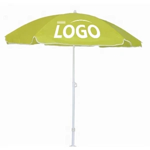 Custom Logo 150D polyester Display beach Umbrella