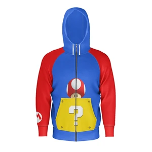 Custom Logo Men's Raglan Standard Scuba-Neck Zip Hoodie