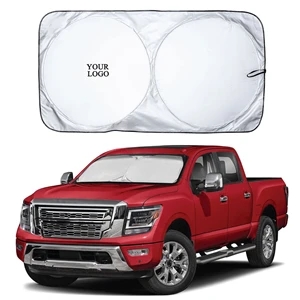 Car Windshield Sun Shade with Storage Pouch