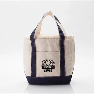 Small Lunch Tote Cooler with Colored Trim