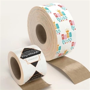 3" Wide Sustainable WaterActivated Reinforced Kraft Tape