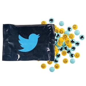 2 oz. Full Color DigiBag with Imprinted Chocolate Buttons