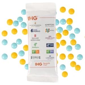 Full Color Tube DigiBags Filled with Chocolate Buttons Candy