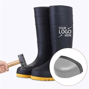 Pvc Safety Shoes Steel Toe Rain Boots