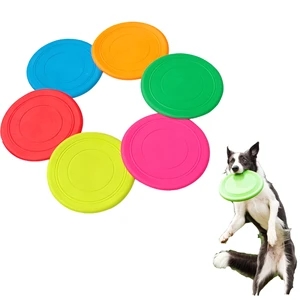 Circle silicone Dog Frisbee Pet toy