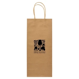 Kraft Paper Bag for Wine Bottles - 5.5"w x 13"h