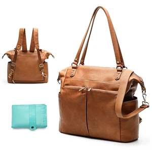 Diaper Bag Tote Mominside Leather Backpack