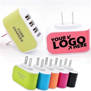 Multi Triple Port Wall Fast Charger Adaptor