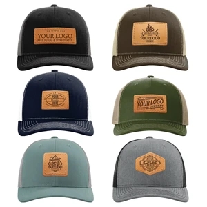 Richardson 112 Leather Patch Trucker Hats