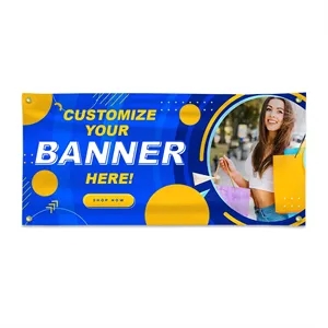 Digital Printed 13 oz Vinyl Scrim Banner 15 sq/ft & Up