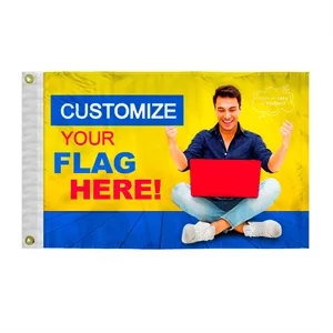 Custom Digital Print Flag 12" x 18" W-Poly