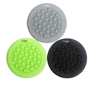 Silicone Pop-It Custom Push Pop Flyer Pet Training Frisbee