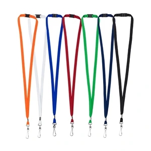 Blank Lanyard w/Breakaway - Swivel Clip