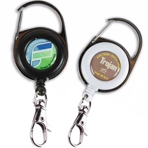 Retractable Carabiner Badge Reel w/ Lobster Claw