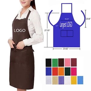 Two-Pocket Bib Apron MOQ 50PCS