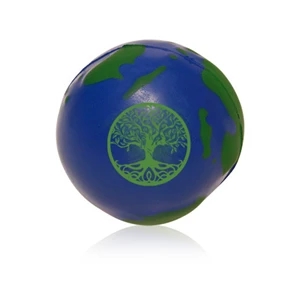 Custom Logo Earth Shaped Balls Stress Reliever w/ Custom Logo