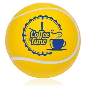 Custom Logo Tennis Ball Shaped Stress Reliver w/ Custom Imprint