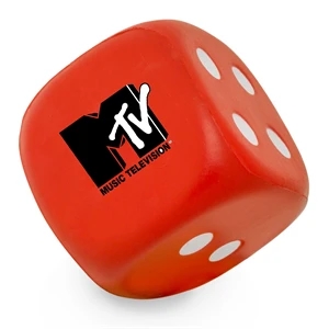 Dice Shaped Stress Reliever Balls w/ Custom Imprint