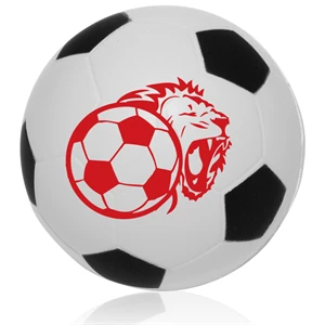 Custom Logo Soccer Ball shaped Stress Reliever w/ Custom Logo