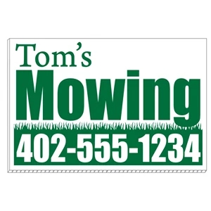 Mowing and Landscaping Yard Signs