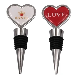 Metal Heart Shaped Wine Bottle Stopper