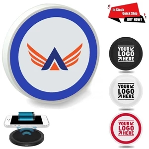 Custom Logo Quick Ship Wireless QI Charger With Branded Logo