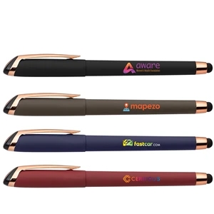 Gazelle Gel Softy Rose Gold Pen w/ Stylus