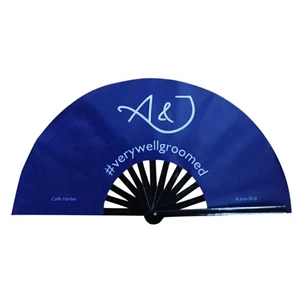 13 Inch Large Bamboo Fan Folding Hand Han
