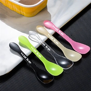 Disposable plastic spoon