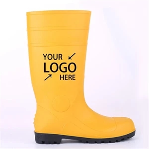 Pvc Safety Shoes Steel Toe Rain Boots