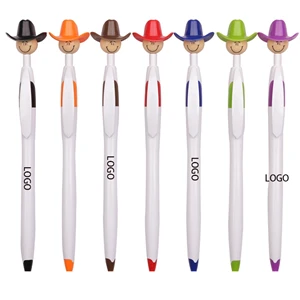 Custom Logo Cowboy hat advertising pen
