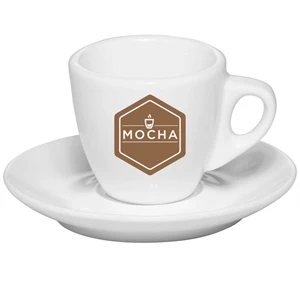 2.5 oz. Porcelain Espresso Cups with Saucer