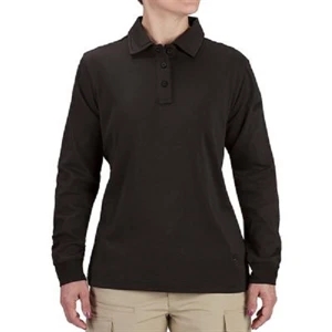 Women's Long Sleeve Uniform Cotton Polo