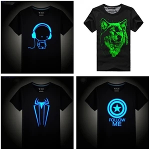 Custom logo luminous T-shirt