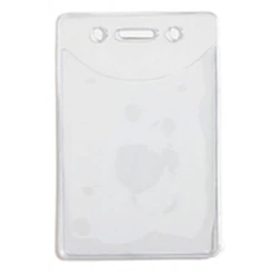 Premium Vinyl Vertical Badge Holder 2.76" x 4.04"