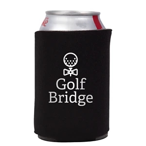 Neoprene Collapsible Can Cooler w/ 1 Color Imprint