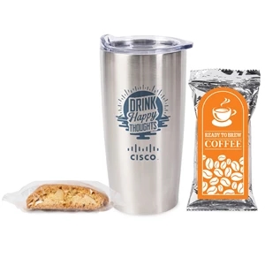 Coffee Pack and Biscotti Tumbler Set