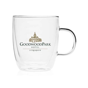 14 oz. Clear Double Wall Glass Mugs