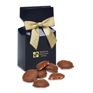 Pecan Turtles in Navy Gift Box