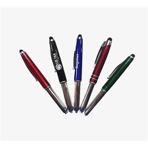 Custom Metal Three In One Multifunctional Lamp Pen