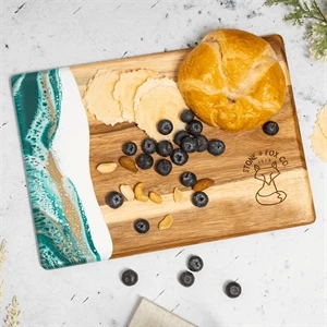 Custom 8x11" Acacia Breadboard - Eco-Friendly Serveware