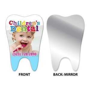 Tooth Molar Shaped Nail File w/ Mirror Back