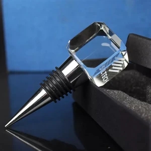 Crystal Square Wine Bottle Stopper