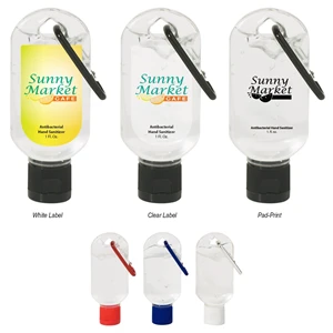 1 Oz. Hand Sanitizer With Carabiner